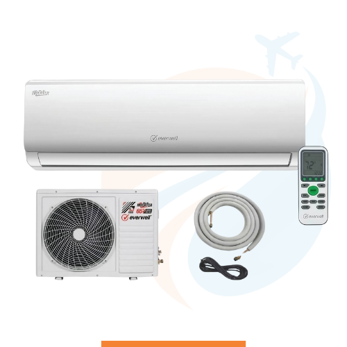 Aire acondicionado minisplit Everwell de 12 000 Btu, solo refrigeración: 16 SEER²/9,45 EER - MKTC1223C-16