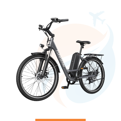 Funhang Bicicleta eléctrica para adultos Color: gris, plateado (Gray Silver)
