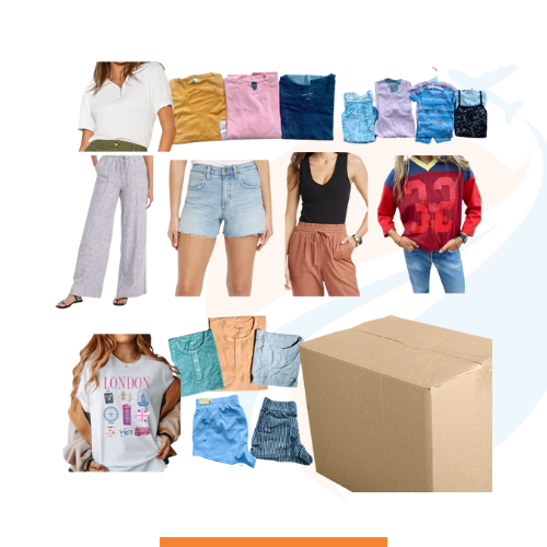 Caja de ropa Americana. 100 piezas Nueva con etiquetas